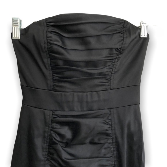 Kay Unger New York strapless rushing black dress - Picture 2 of 6